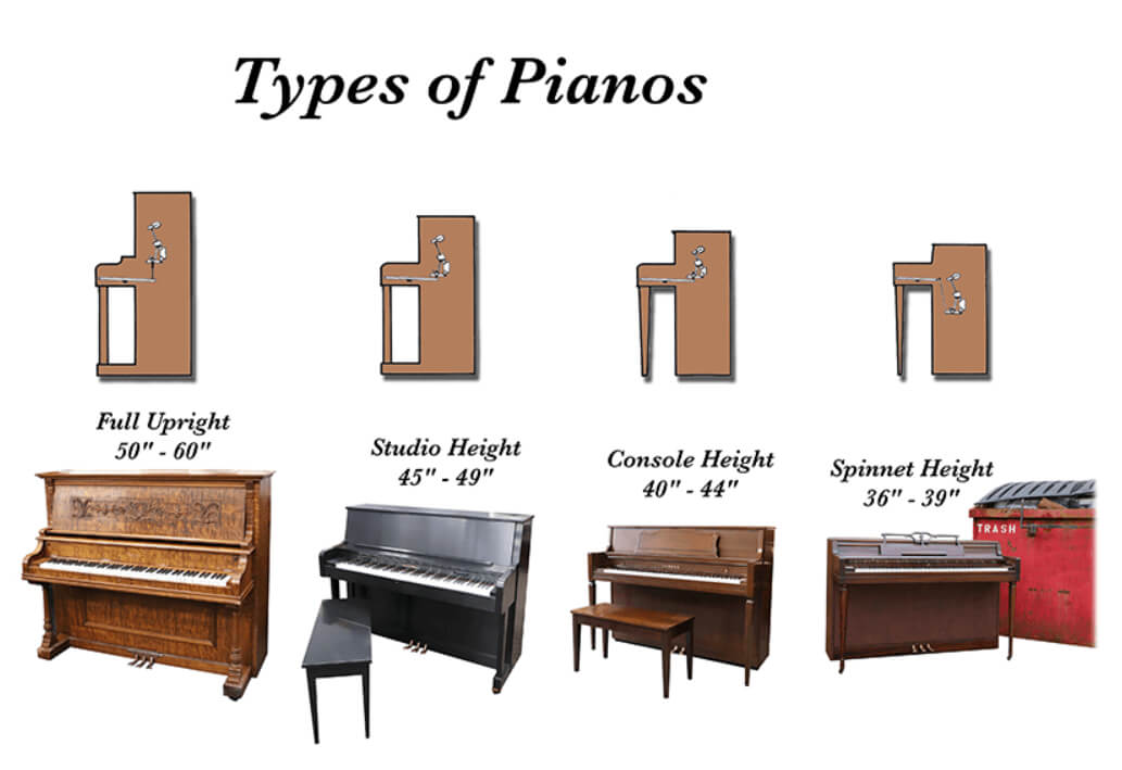 tailles de pianos