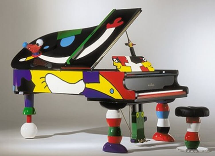 piano design peint enfant